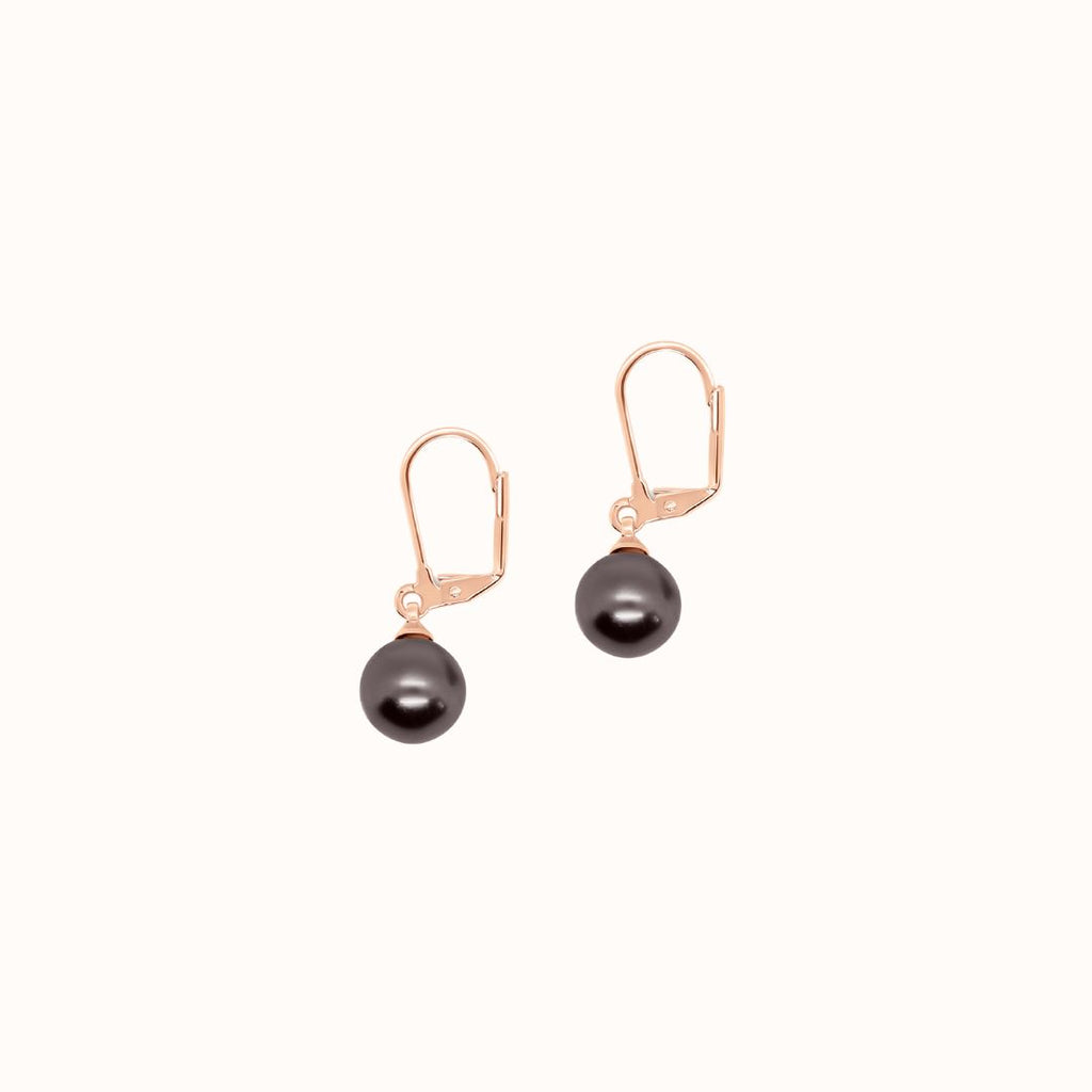 Momi Freshwater Pearl Simple Leverback Earrings