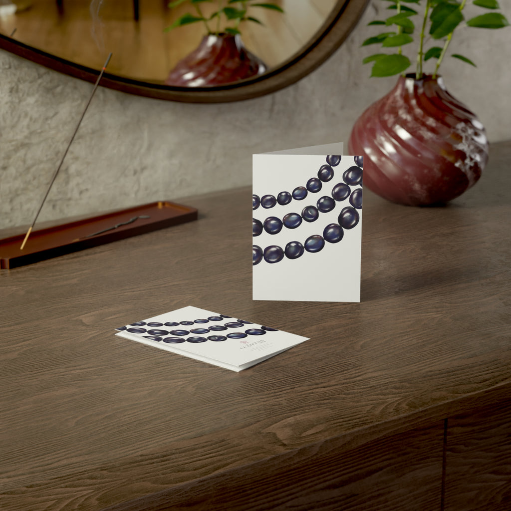 Blank Tahitian Pearl Multi-Strand Greeting Card