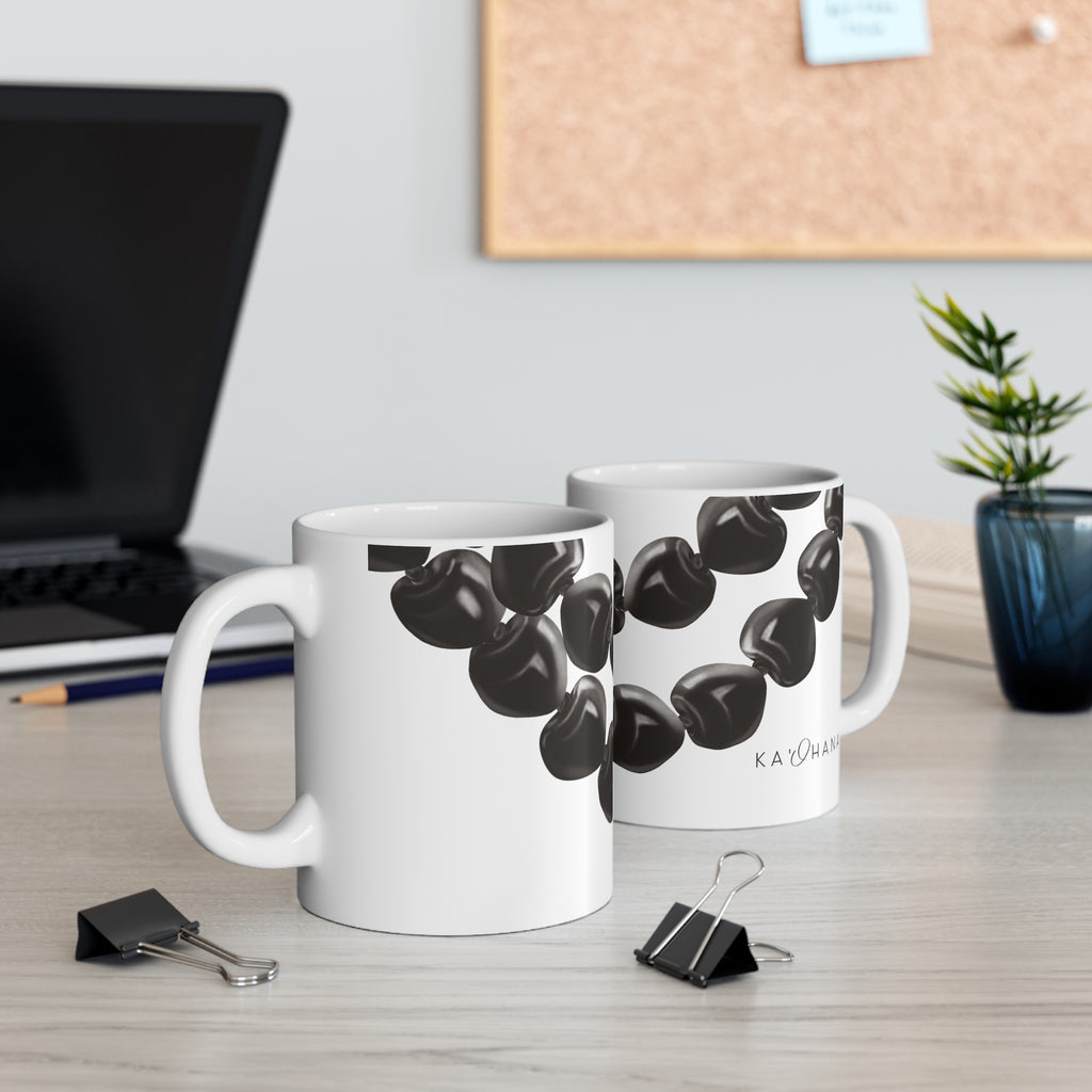 Kukui Nut Lei Ceramic Mug (11oz)