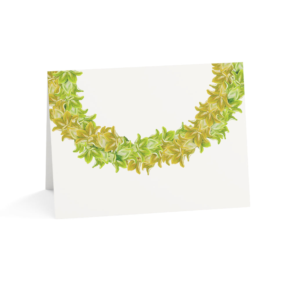 Blank Pakalana Twist Lei Greeting Card