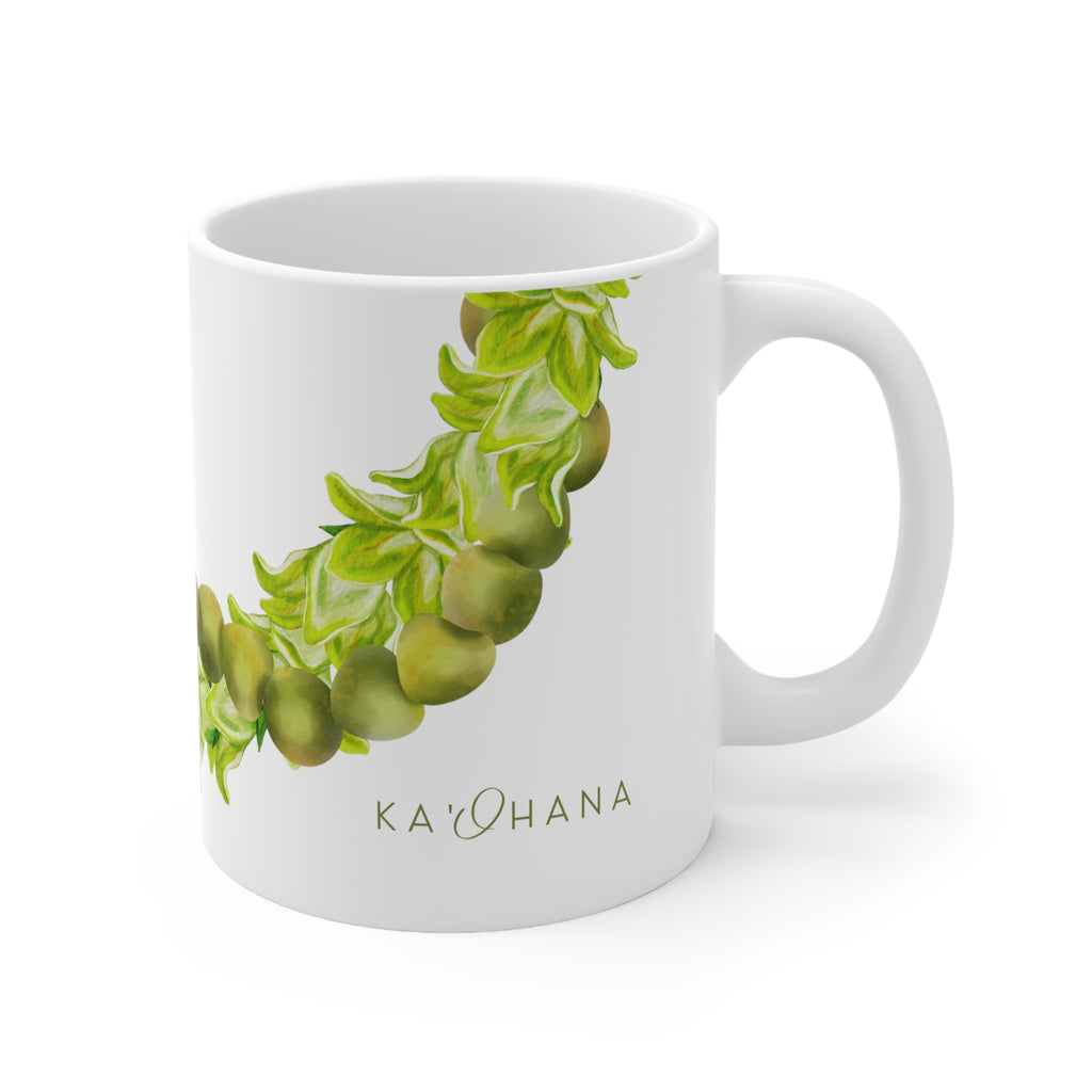 Mokihana + Pakalana Twist Lei Ceramic Mug (11oz)