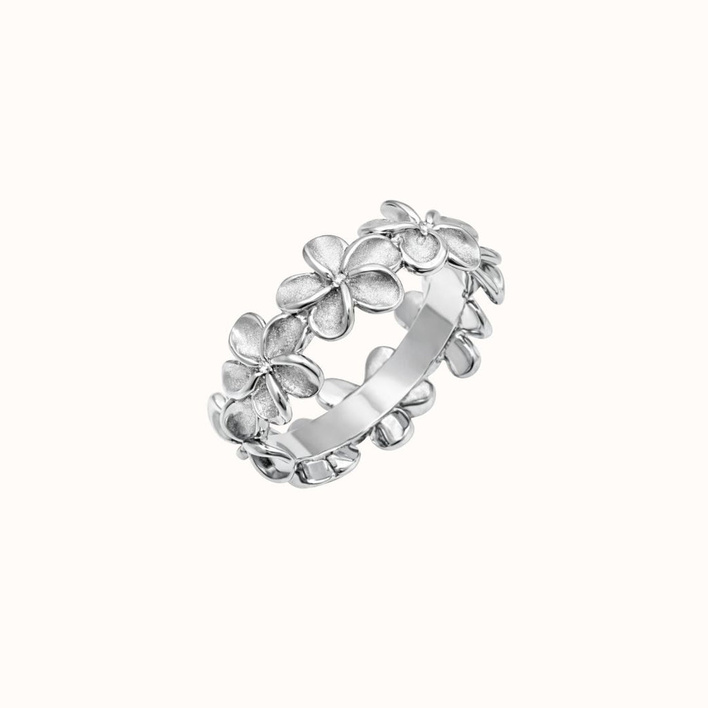 Makena All-Around Plumeria Ring