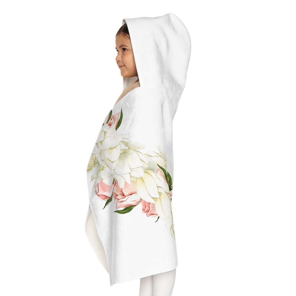 Rosebud + Pikake Twist Lei Keiki Hooded Towel