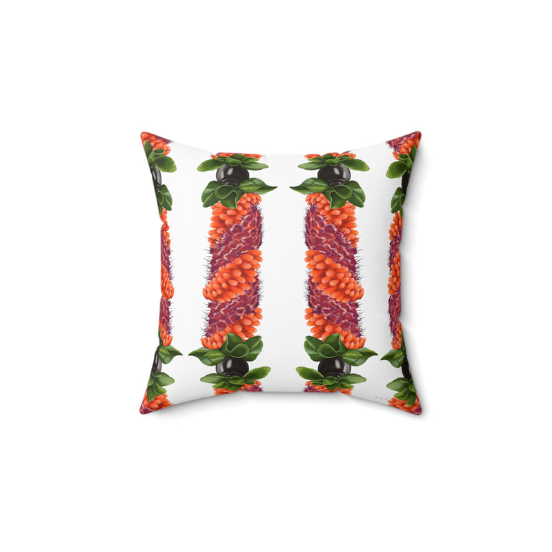 Double-Sided Cigar Lei Square Pillow