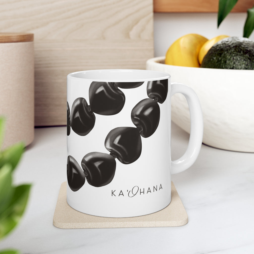 Kukui Nut Lei Ceramic Mug (11oz)
