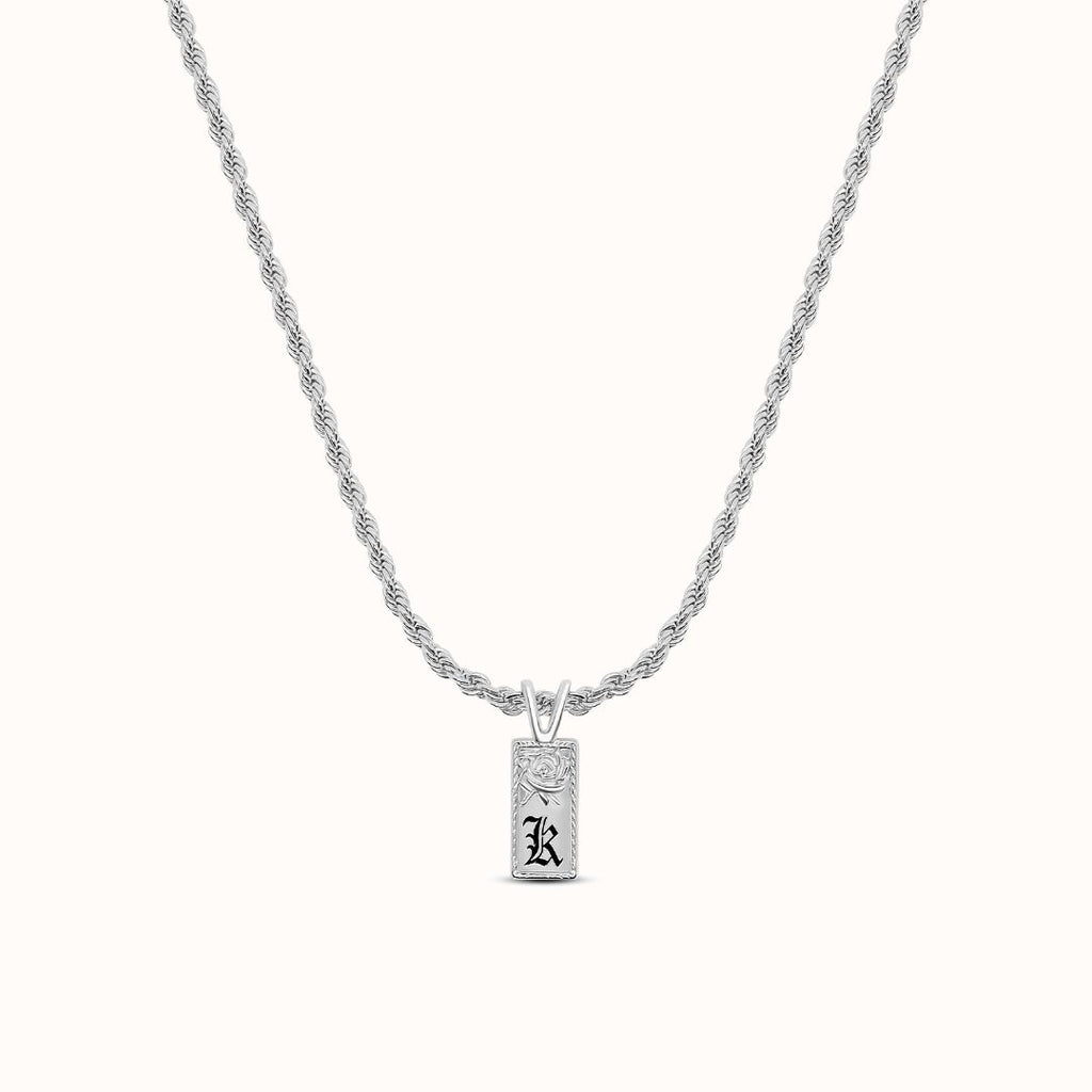 8mm Mini Lokelani Heirloom Initial Necklace