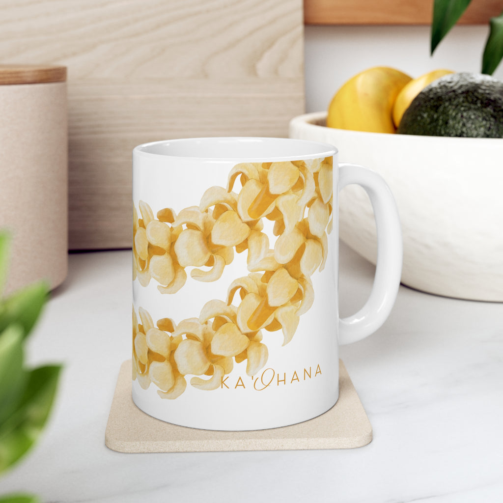 Puakenikeni Lei Ceramic Mug (11oz)