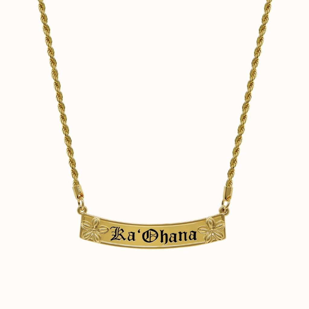 10mm Alana Heirloom Personalized Plate Necklace