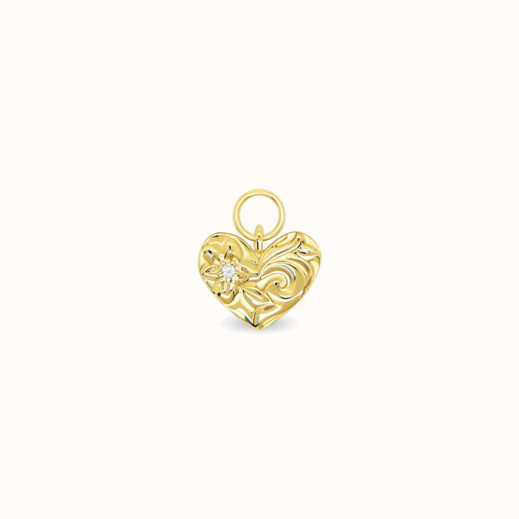 Heirloom Heart Hoop Charm