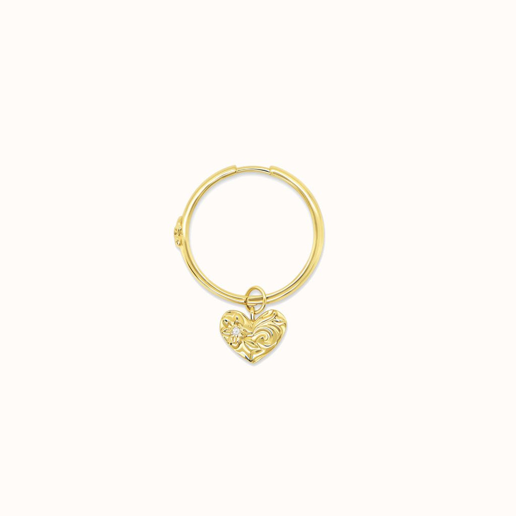Heirloom Heart Hoop Charm