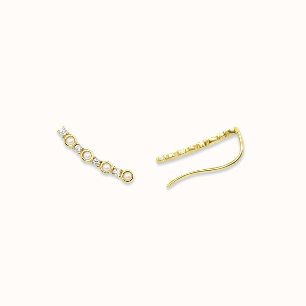 Mini Pearl + CZ Long Ear Climber