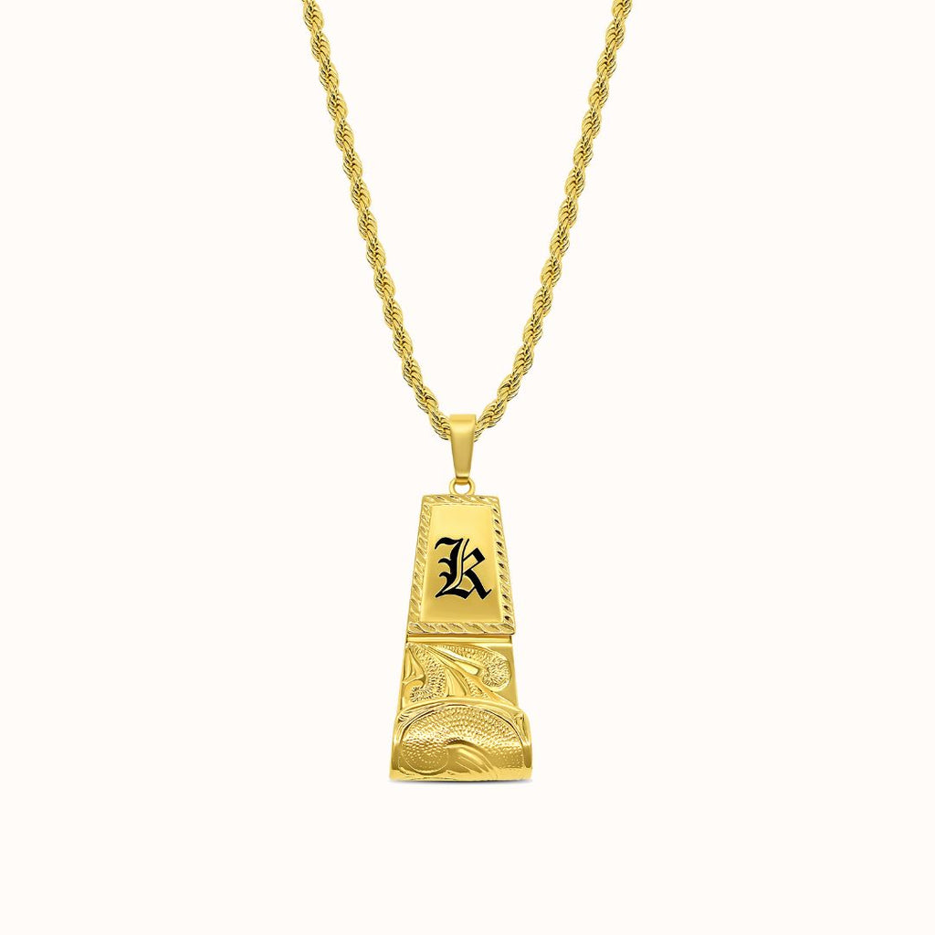 Ali'i Scroll Heirloom Palaoa Heavyweight Pendant Necklace