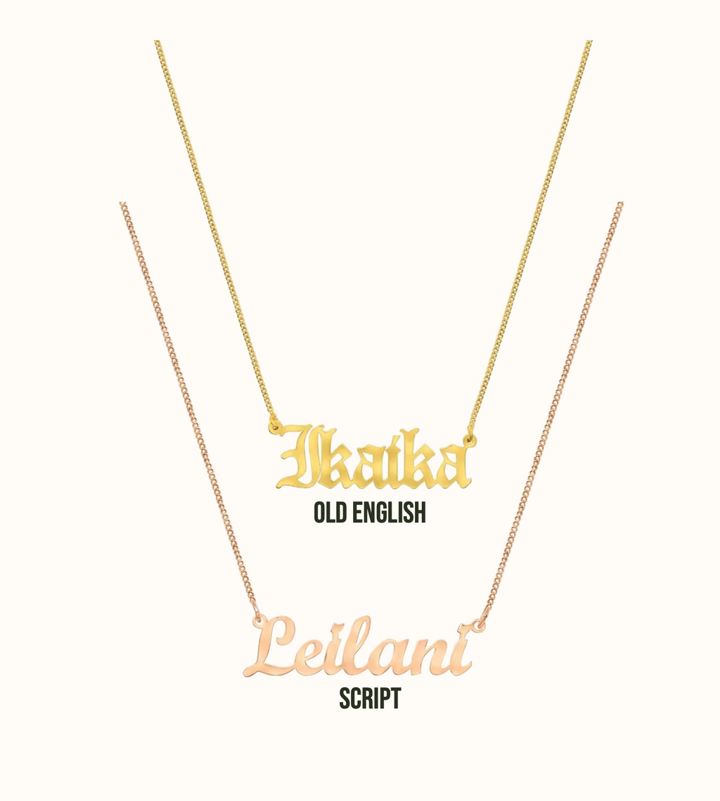 Inoa Personalized Cutout Necklace