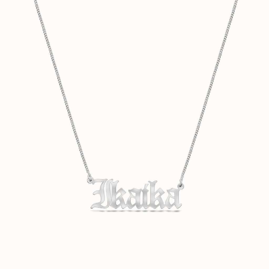 Inoa Personalized Cutout Necklace
