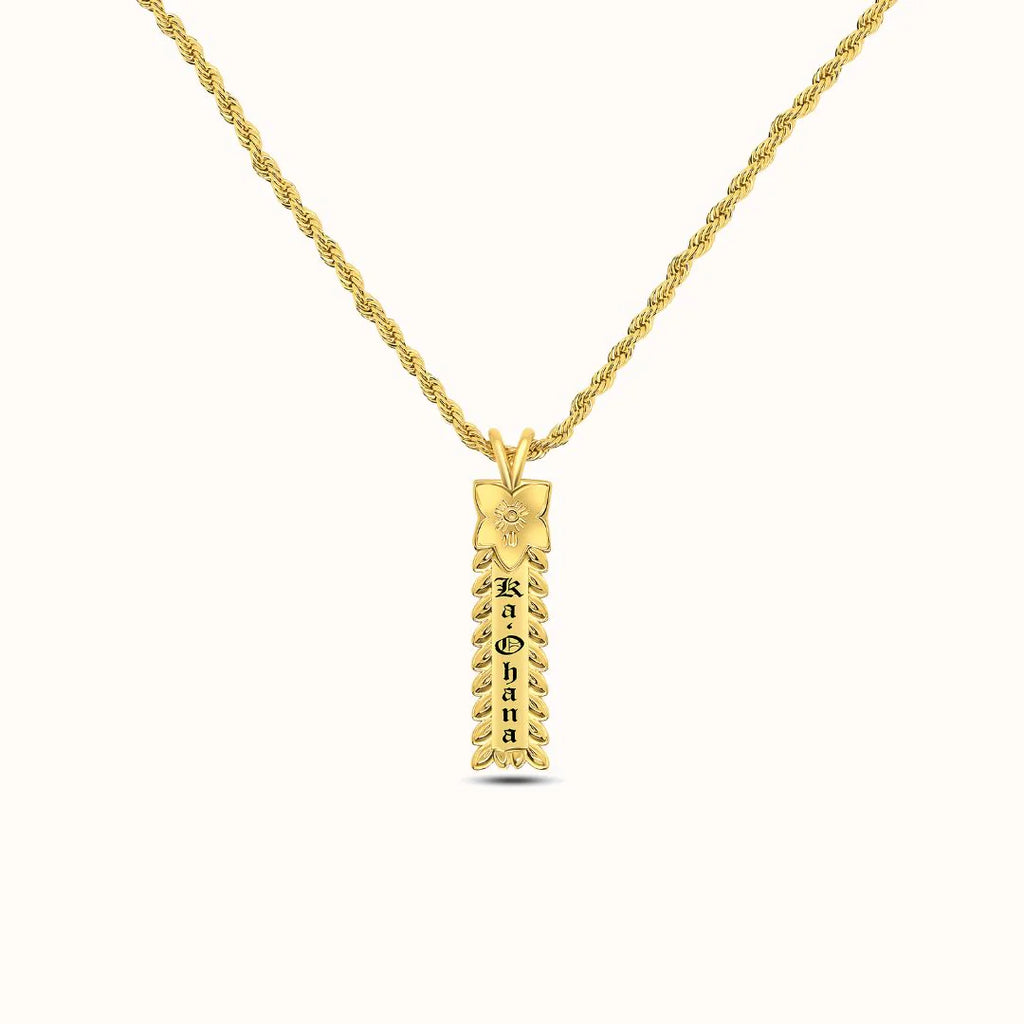 Ke’ala Heirloom Vertical Plate Necklace