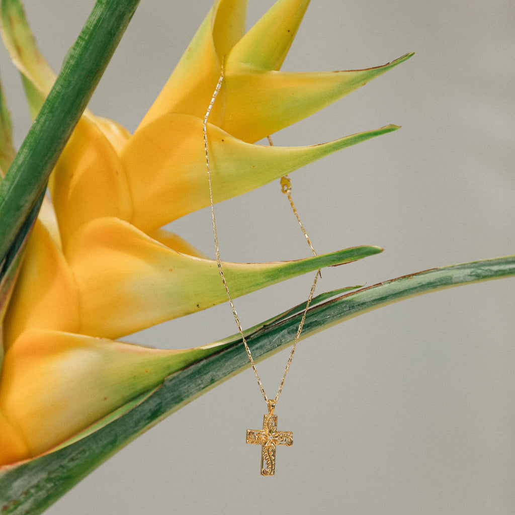 Leilani Heirloom Cross Pendant Necklace