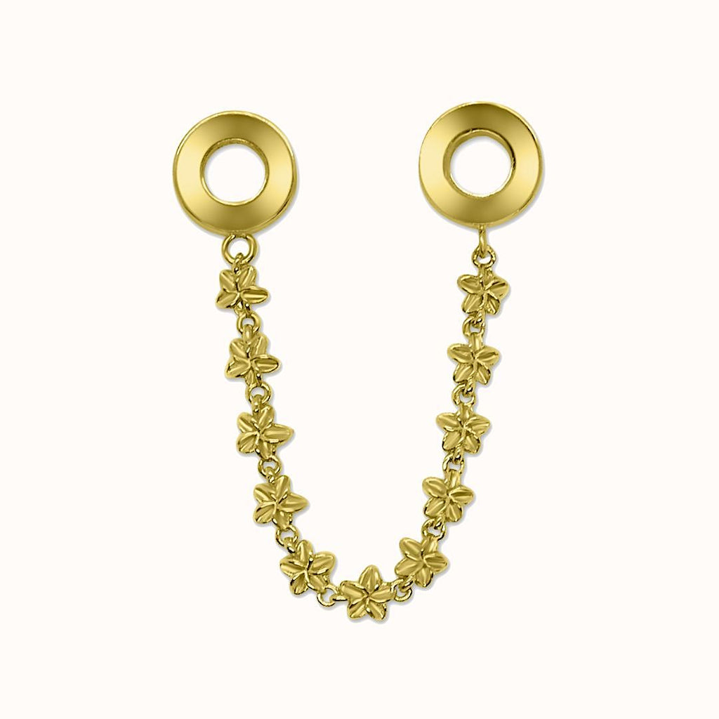 Plumeria Lei Double Loop Charm