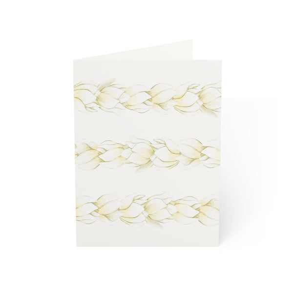 Blank Pikake Lei Greeting Card