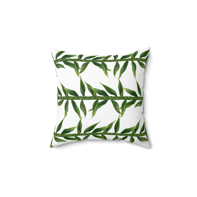 Double-Sided Ti-Leaf Lei Square Pillow
