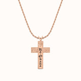 2" Honu Heirloom Cross Personalized Necklace