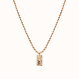 10mm Mini Pu'uwai Heirloom Initial Necklace (Hulali Version)