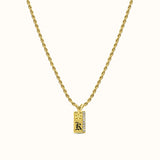 10mm Mini Pu’uwai Heirloom Initial Necklace (Hulali Version)
