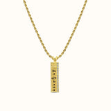 10mm Pu’uwai Heirloom Vertical Plate Necklace (Hulali Version)