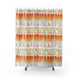 Orange Ginger Strand Shower Curtain