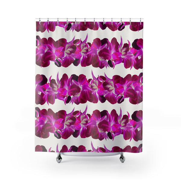 Purple Orchid Strand Shower Curtain