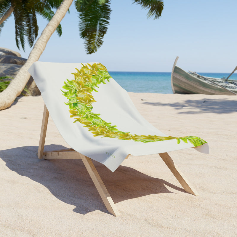 Pakalana Twist Lei Beach Towel