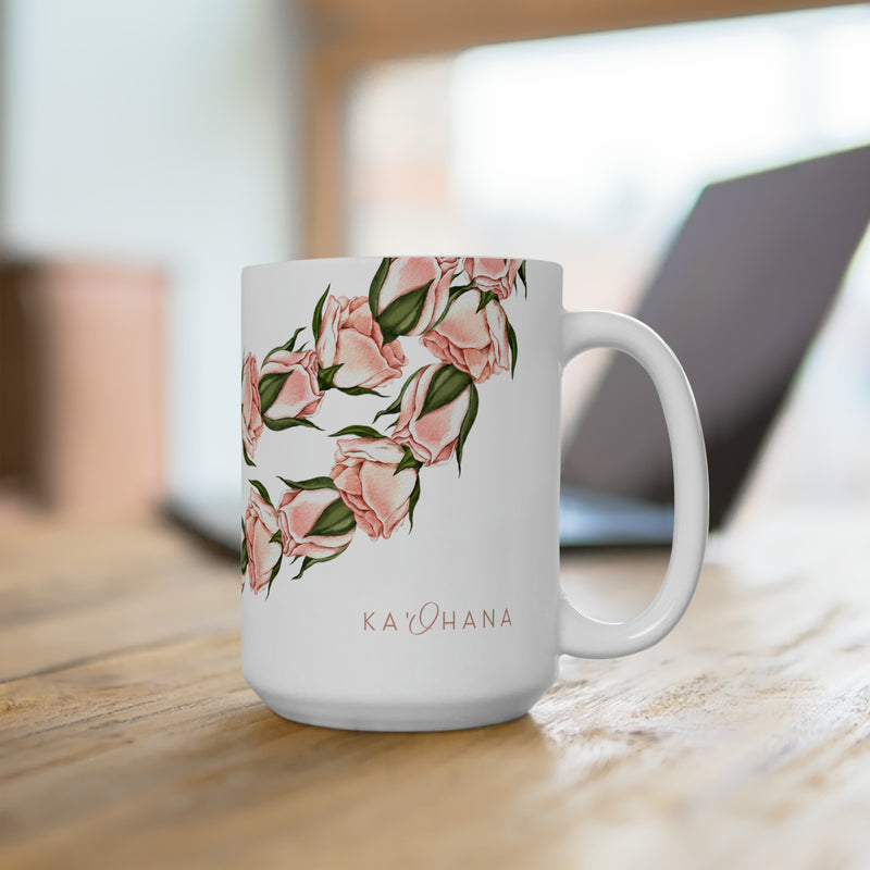 Rosebud Lei Ceramic Mug (15oz)