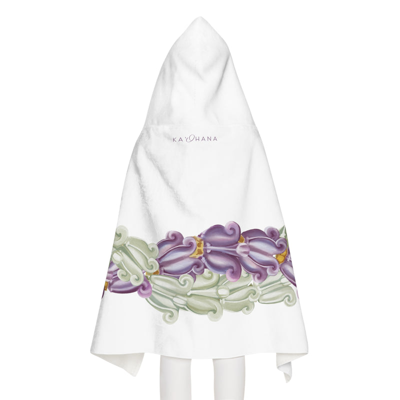 Mixed Crown Twist Lei Keiki Hooded Towel