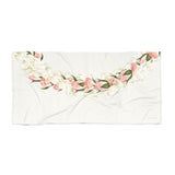 Rosebud + Pikake Twist Lei Beach Towel