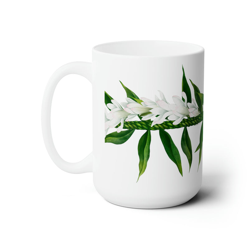Ti Leaf + Tuberose Lei Ceramic Mug (15oz)