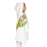Pakalana, Rosebud, + Pikake Twist Lei Keiki Hooded Towel
