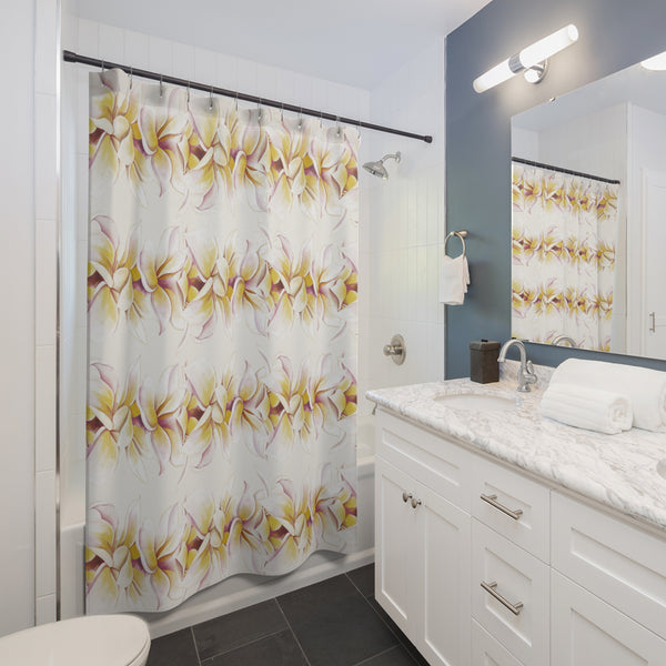 Plumeria Strand Shower Curtain