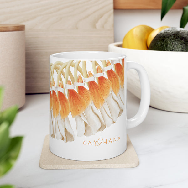 Orange Ginger Lei Ceramic Mug (11oz)