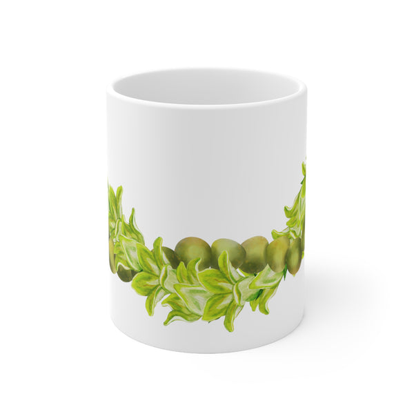 Mokihana + Pakalana Twist Lei Ceramic Mug (11oz)