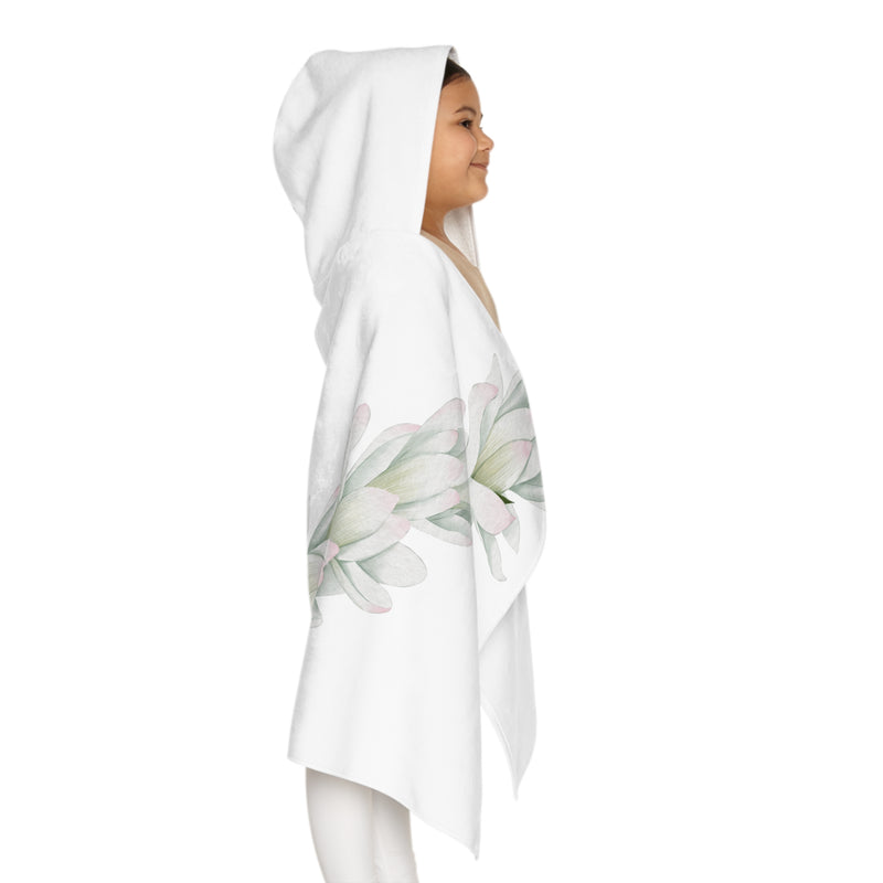 Tuberose Lei Youth Hooded Towel