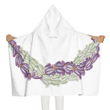 Mixed Crown Twist Lei Keiki Hooded Towel