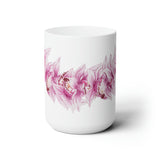 Pink Orchid Lei Ceramic Mug (15oz)