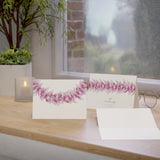 Pink Orchid Lei Greeting Card