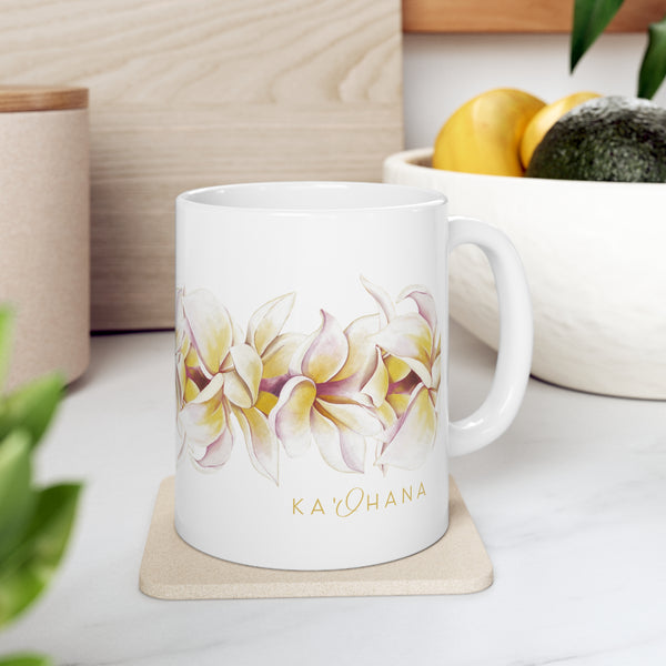 Plumeria Strand Ceramic Mug (11oz)