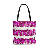 Purple Orchid Lei Tote Bag