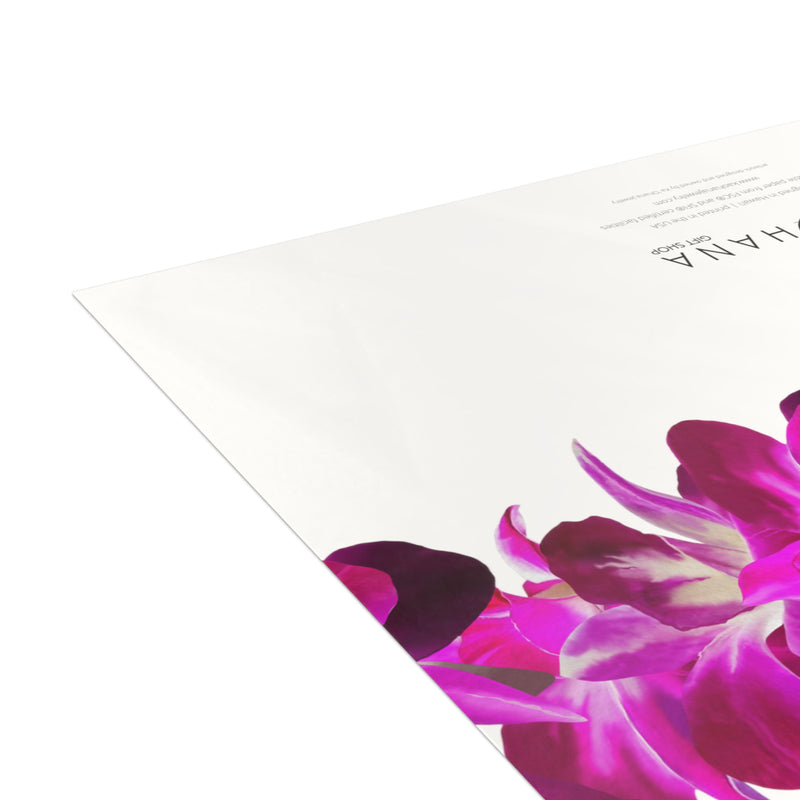 Blank Purple Orchid Lei Greeting Card