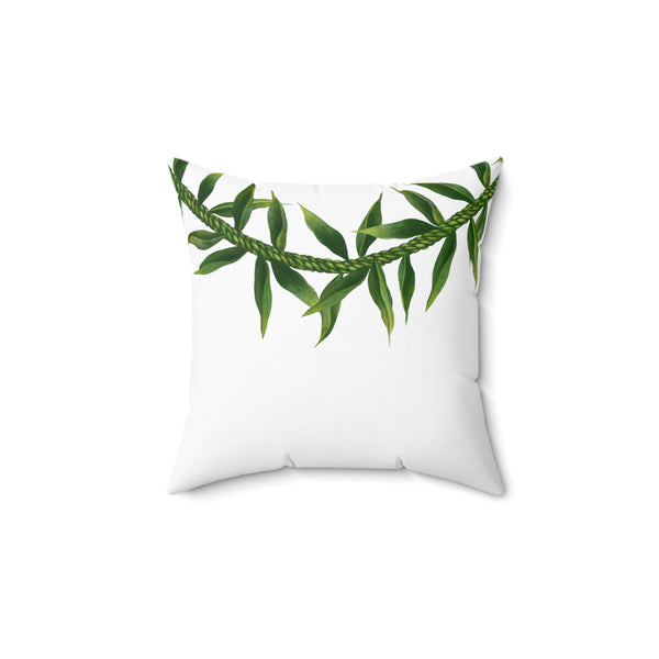 Double-Sided Ti-Leaf Lei Square Pillow