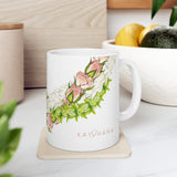 Pakalana, Rosebud, + Pikake Twist Lei Ceramic Mug (11oz)