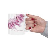 Pink Orchid Lei Ceramic Mug (11oz)