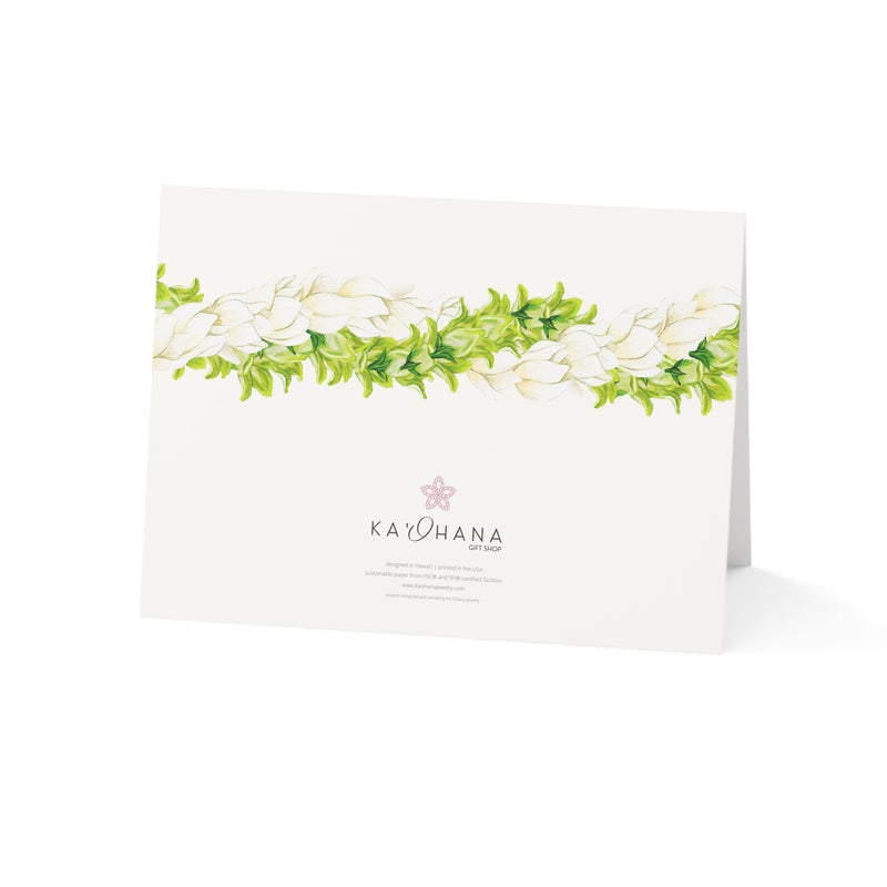 Blank Pakalana + Pikake Lei Greeting Card