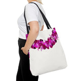 Purple Orchid Lei Tote Bag